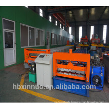 Hebei xn 914 metal color steel tile cold making trapezoid roof sheet roll forming machine